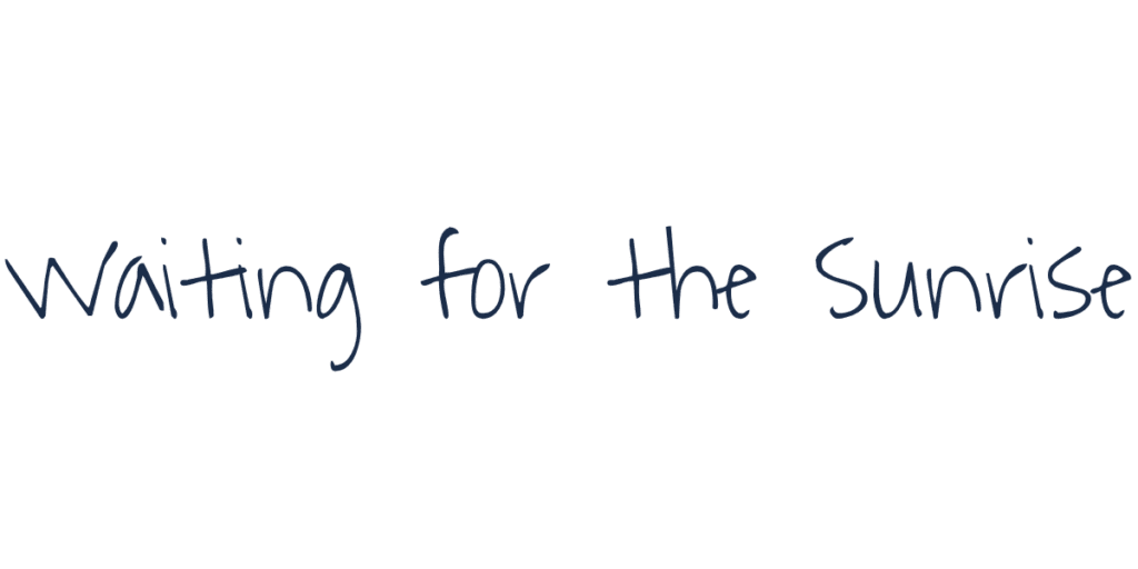 Waiting for the Sunrise - Free Google Font | A delicate, airy handwritten google font with thin strokes and a gentle slant.